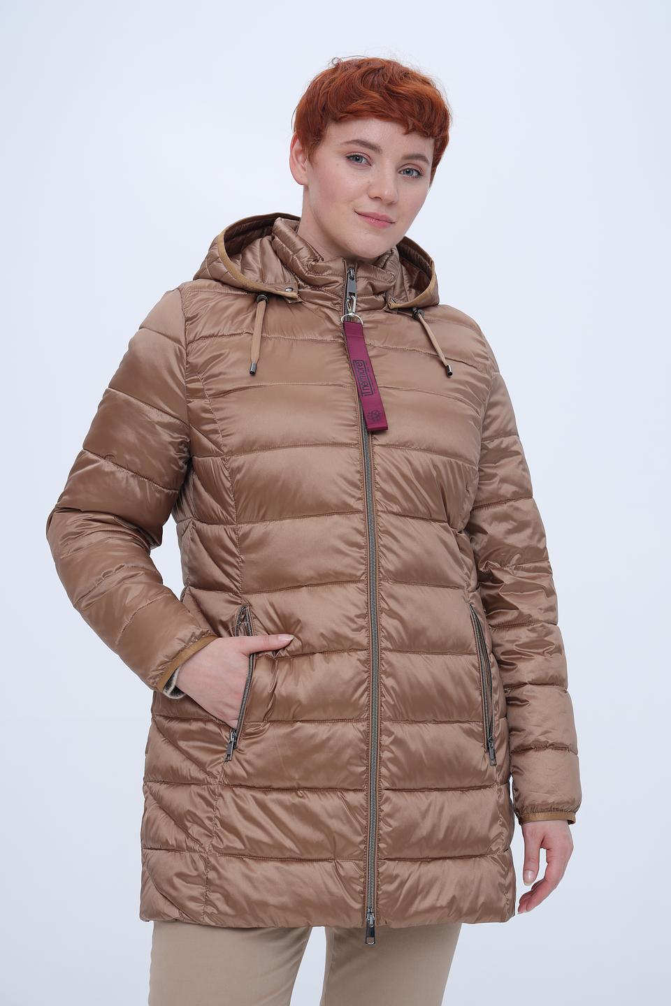 Куртка Barbara Lebek стеганая бежевая