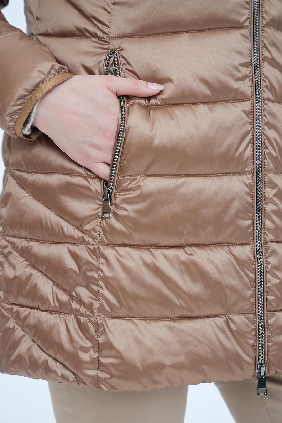 Куртка Barbara Lebek стеганая бежевая