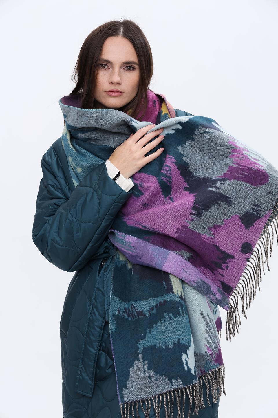 Шарф Fraas с абстрактным принтом