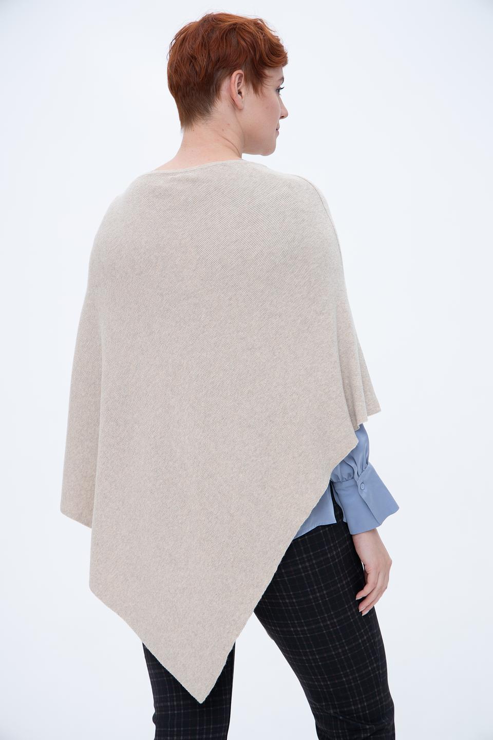 Пончо Fraas бежевое