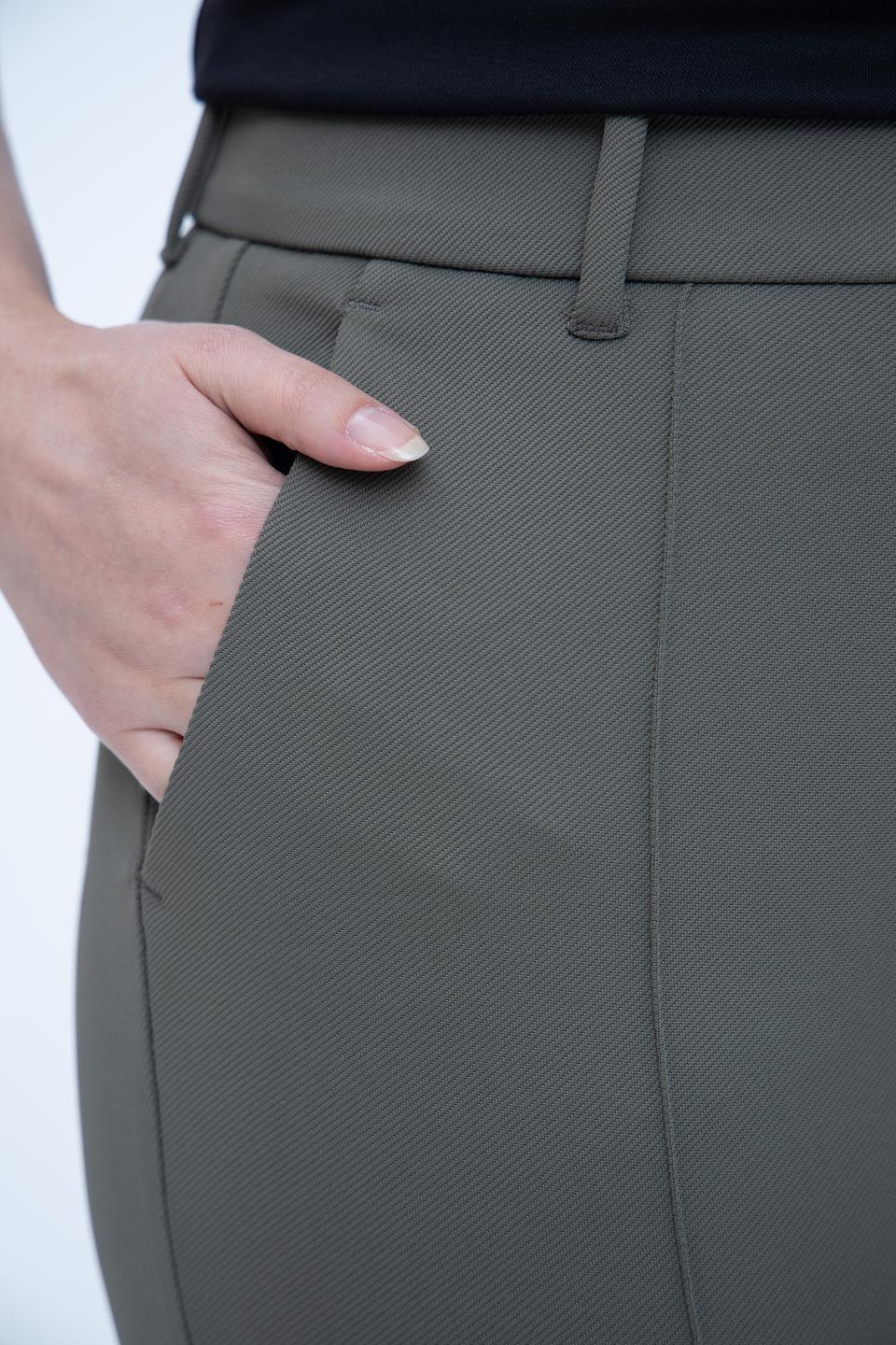 Брюки Zerres хаки с манжетами