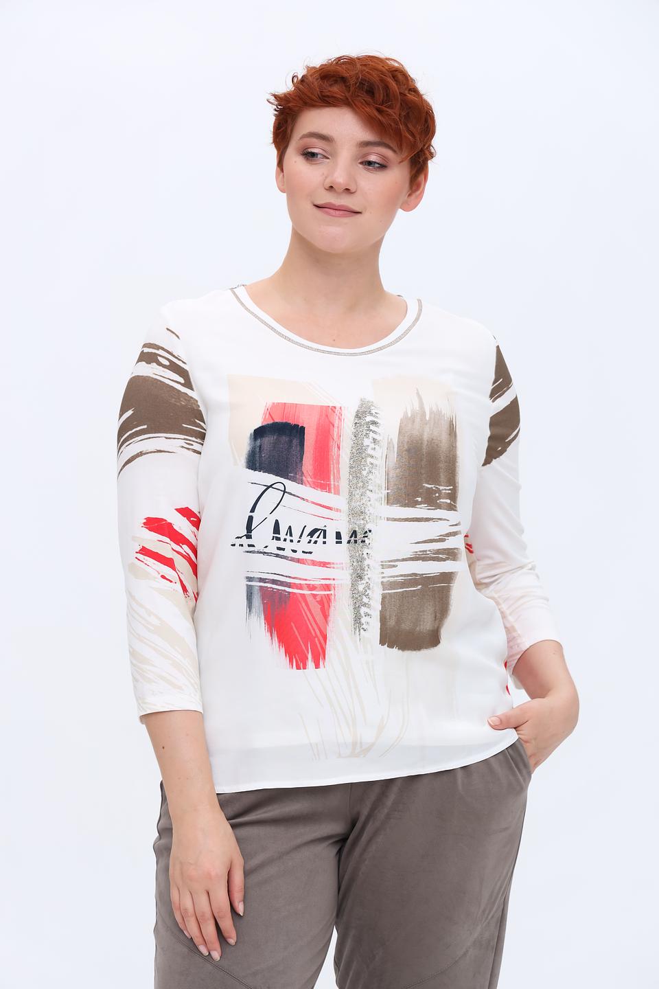 Лонгслив Frank Walder с принтом