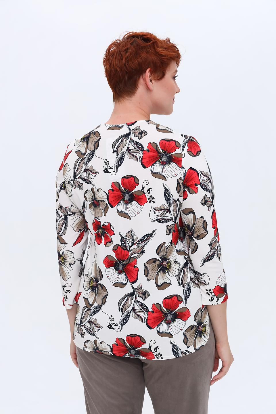 Блуза Frank Walder с маками
