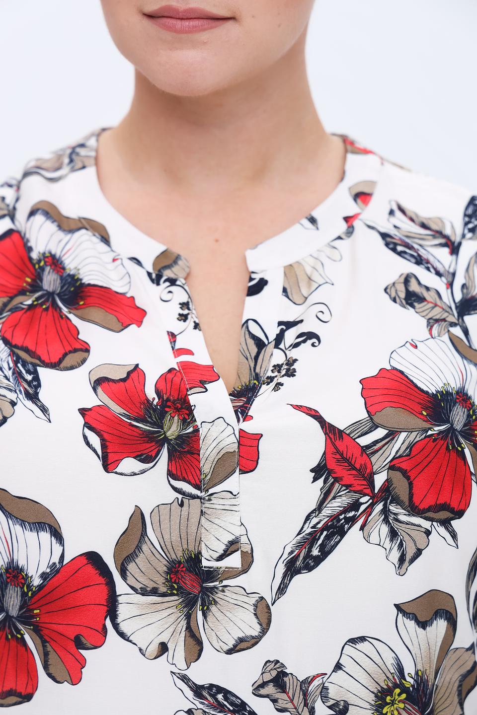 Блуза Frank Walder с маками