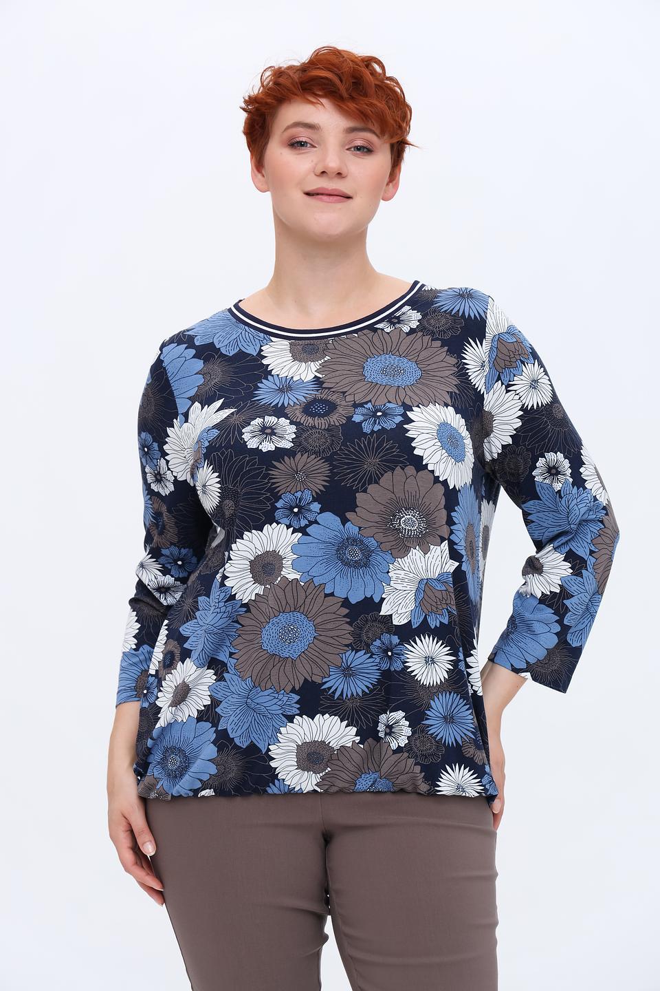 Лонгслив Via Appia с цветочным принтом