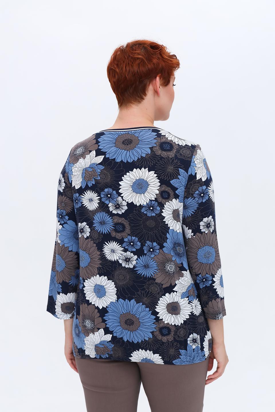 Лонгслив Via Appia с цветочным принтом