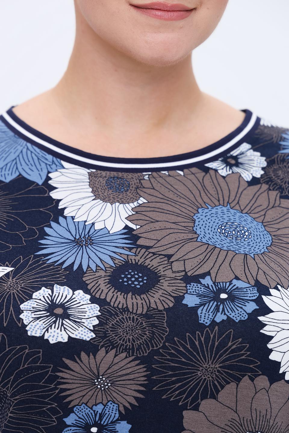 Лонгслив Via Appia с цветочным принтом