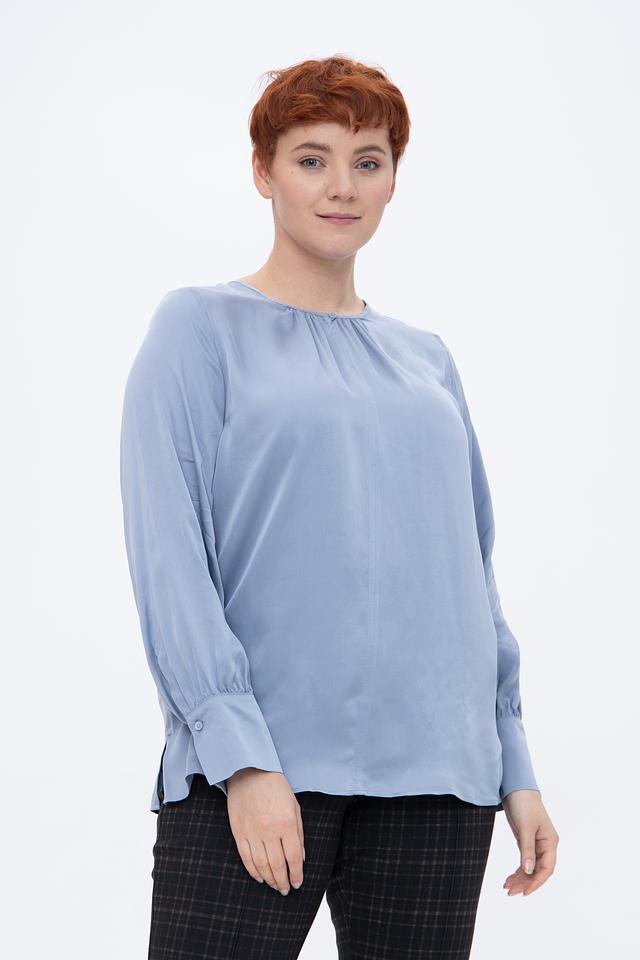 Блуза Gerry Weber голубая с рукавами-фонариками