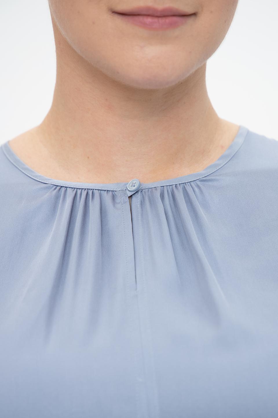 Блуза Gerry Weber голубая с рукавами-фонариками