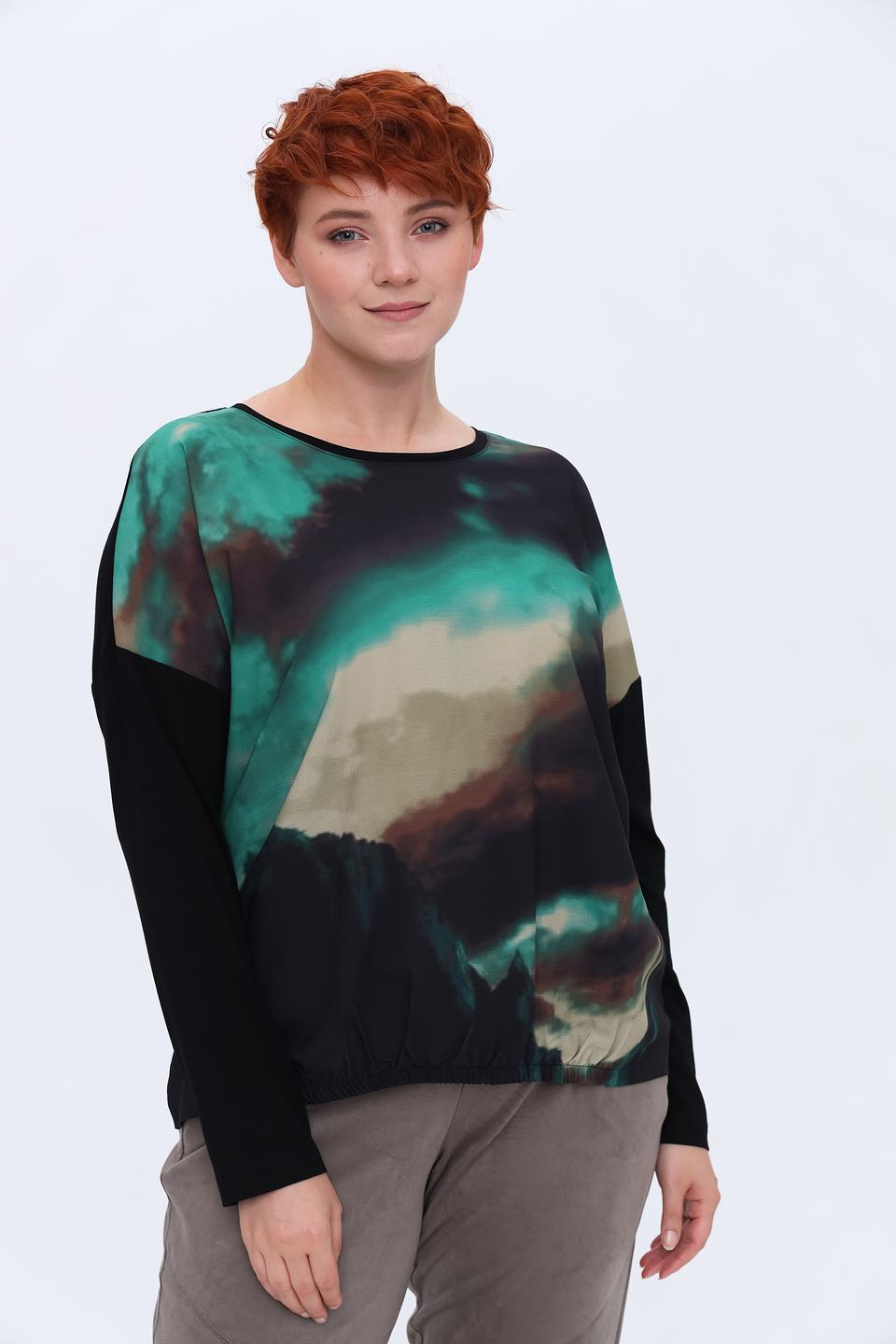 Лонгслив Samoon с принтом