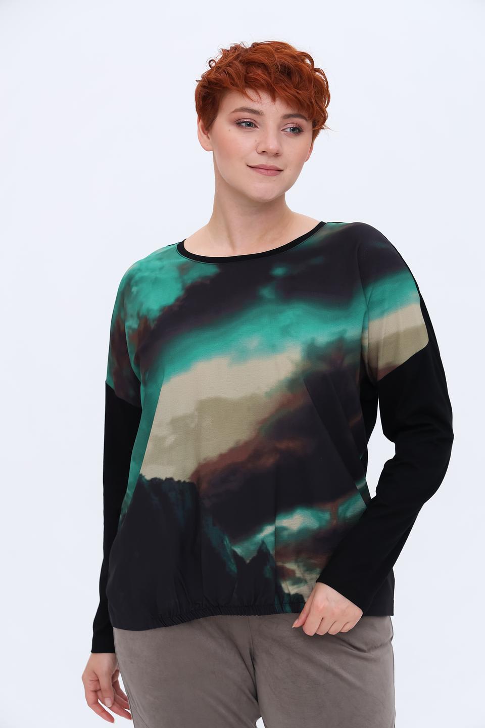 Лонгслив Samoon с принтом