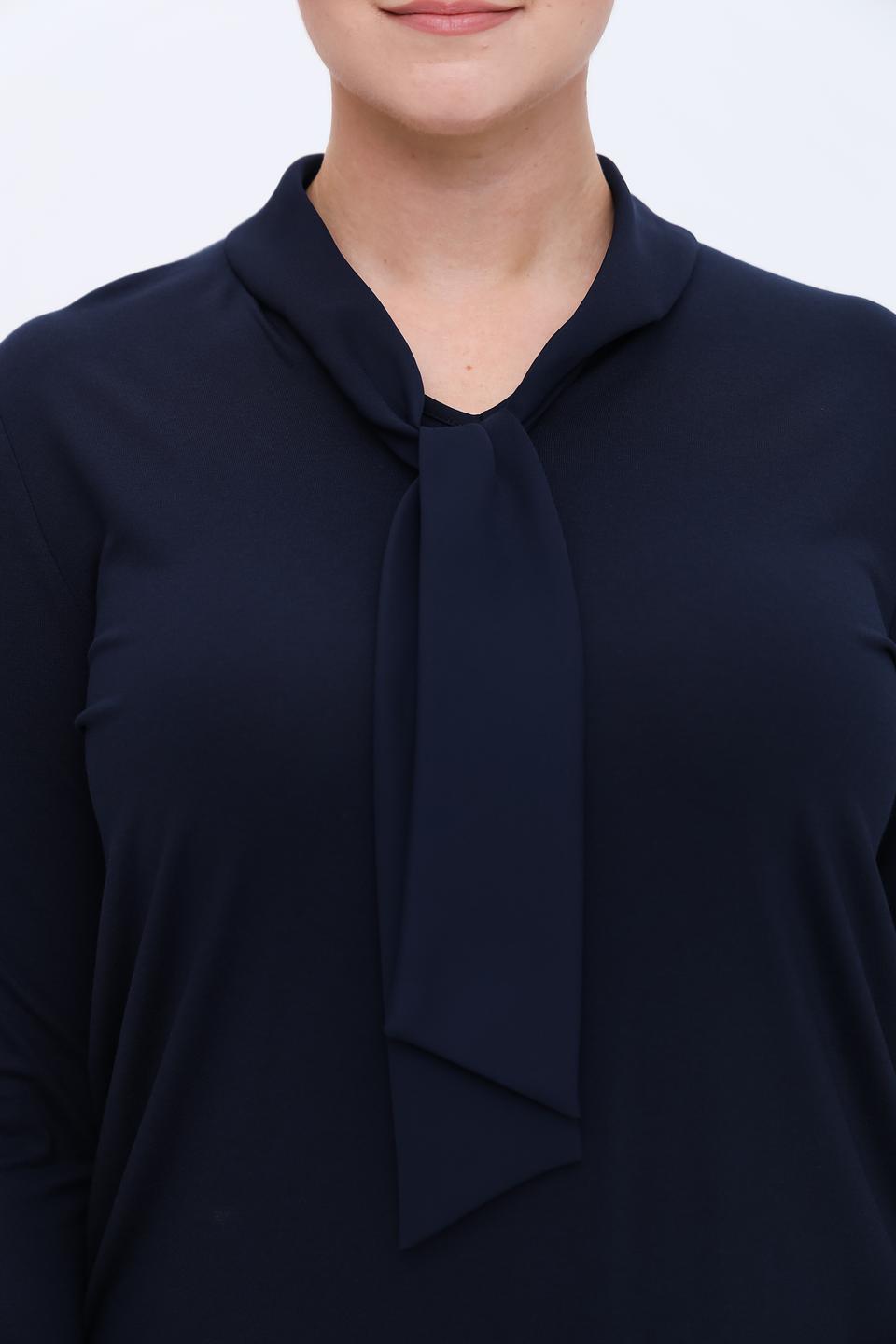 Блуза Frank Walder с завязкой темно-синяя