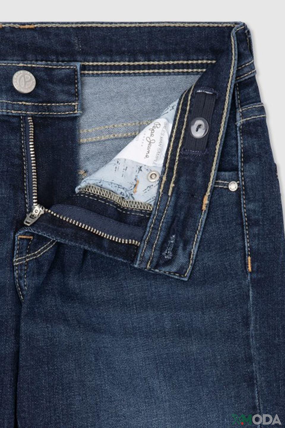 Брюки Pepe Jeans London джинсовые синие