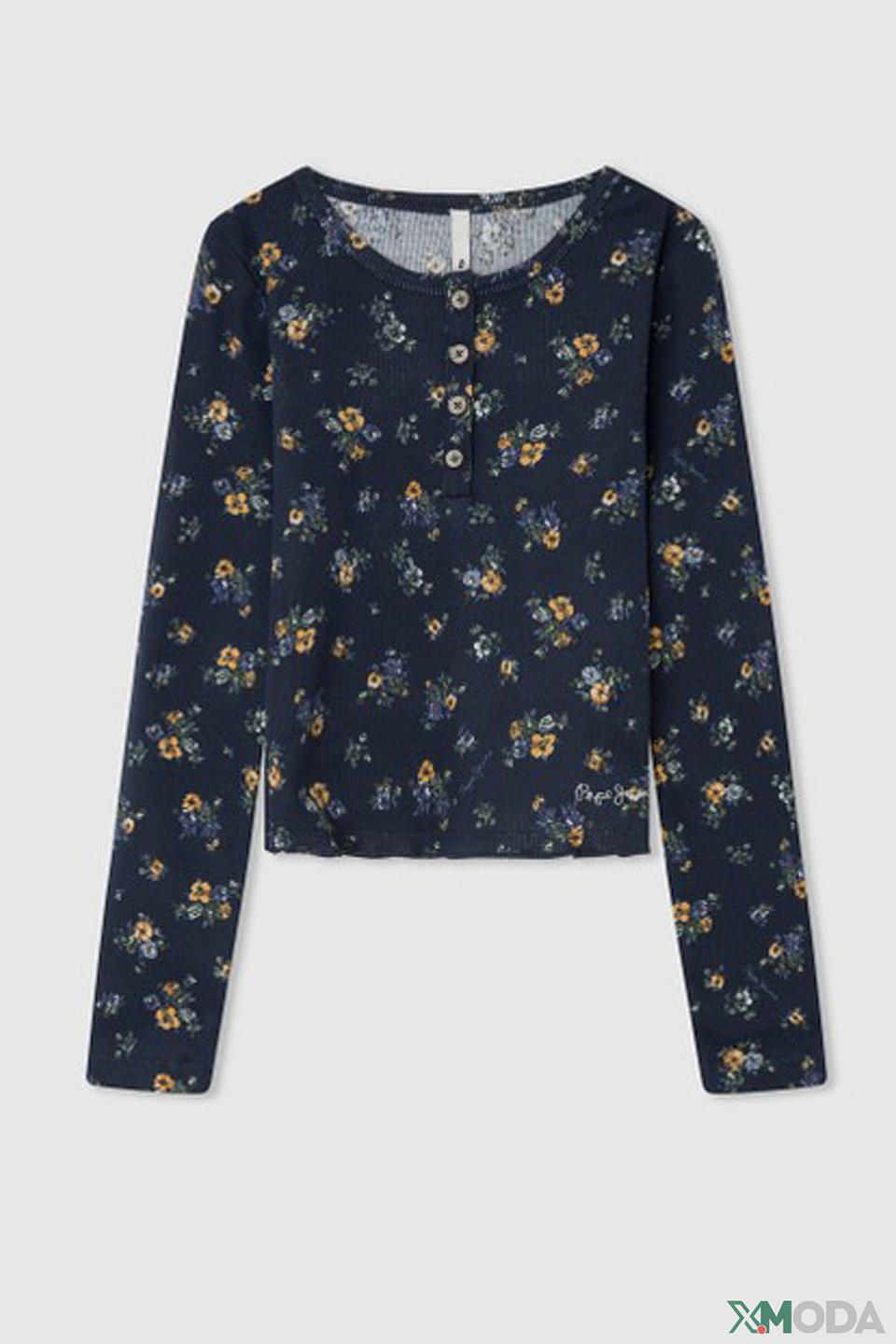 Футболка Pepe Jeans London с цветочным принтом