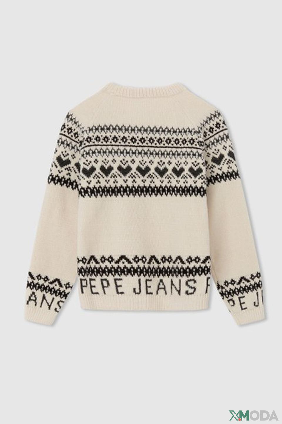 Джемпер Pepe Jeans London с логотипом бежевый