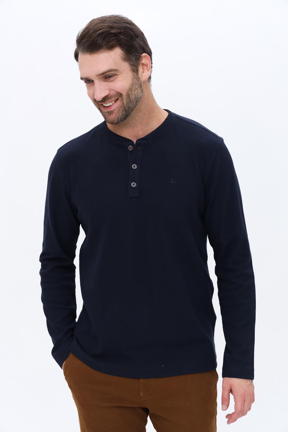 Джемпер Lerros с планкой темно-синий