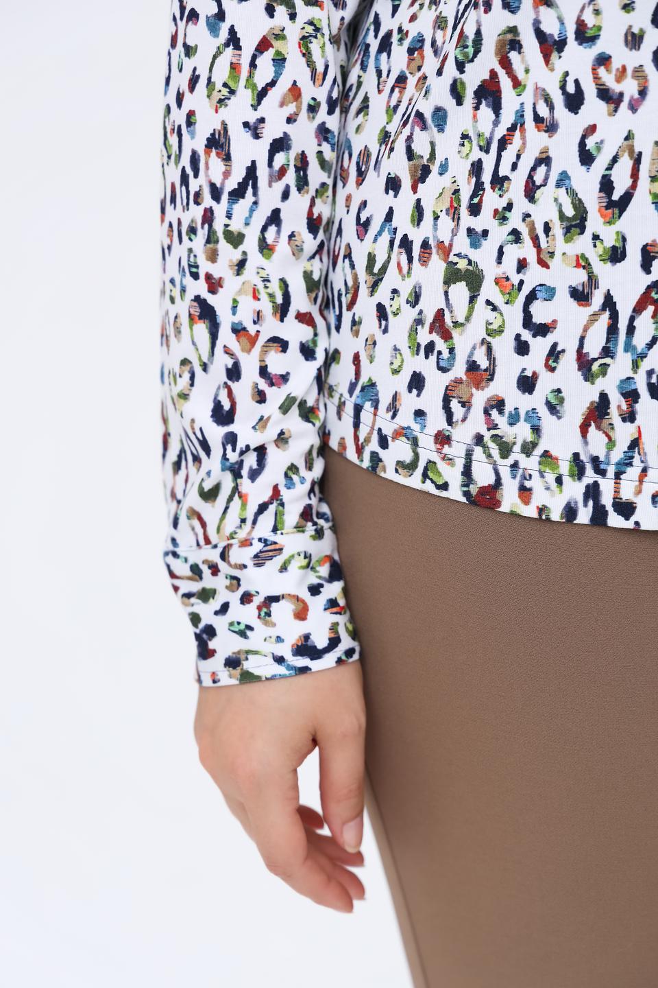 Рубашка Erfo с леопардовым принтом