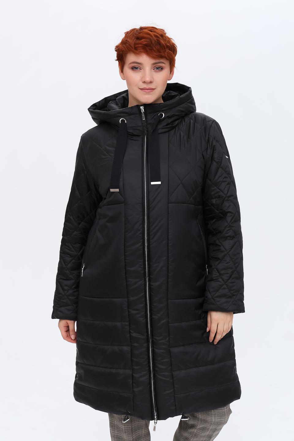 Пальто Baronia стеганое чёрное