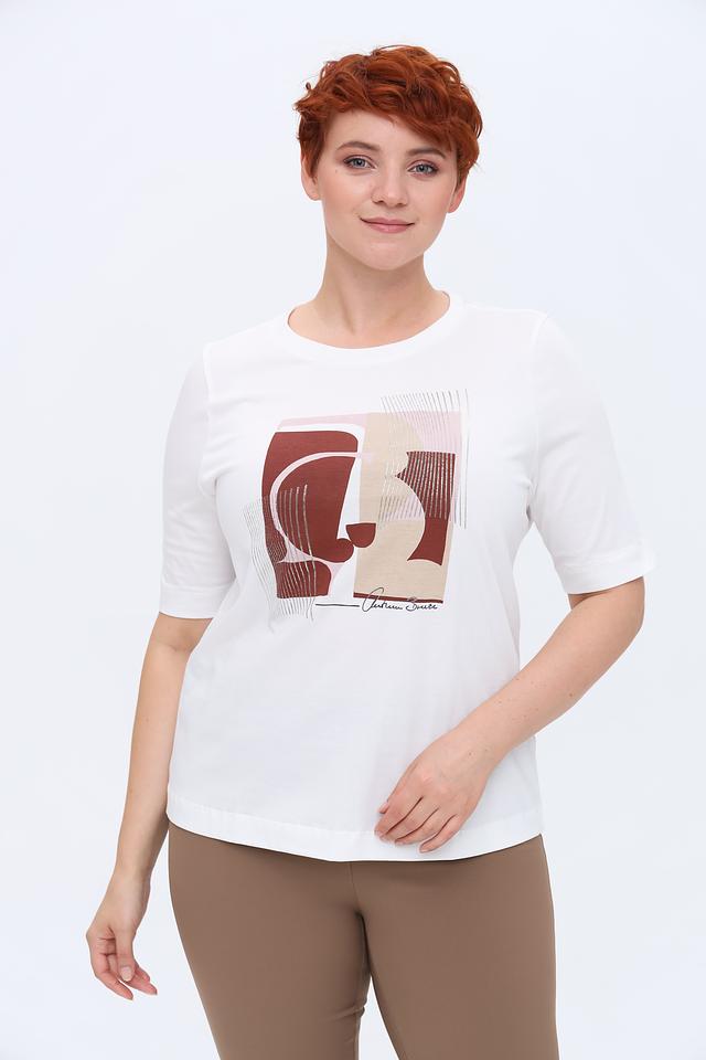 Футболка Gerry Weber EDITION белая с принтом