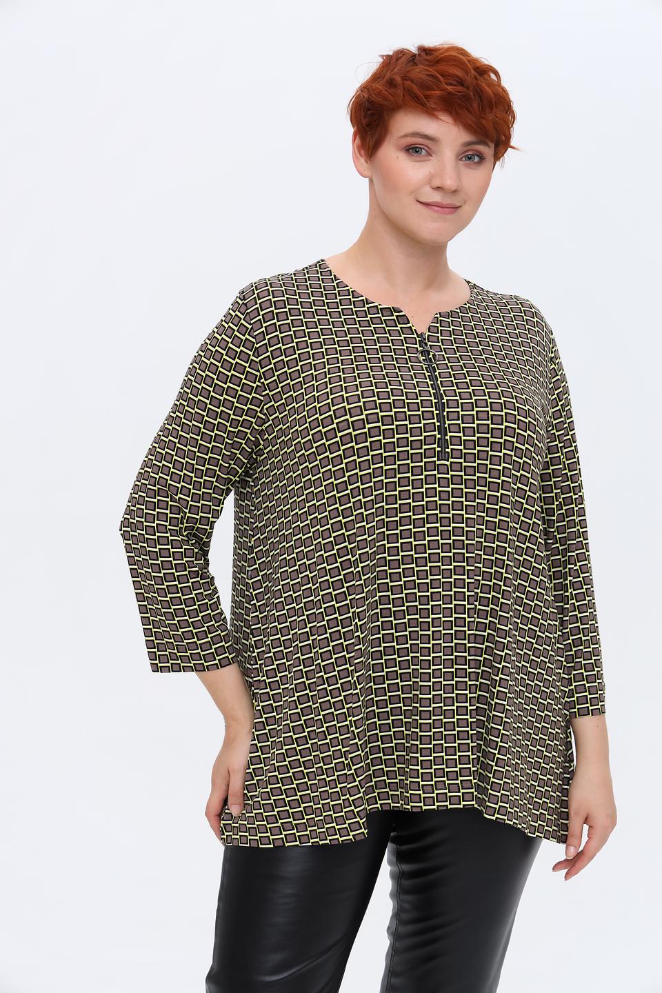 Блуза Frapp с геометрическим принтом