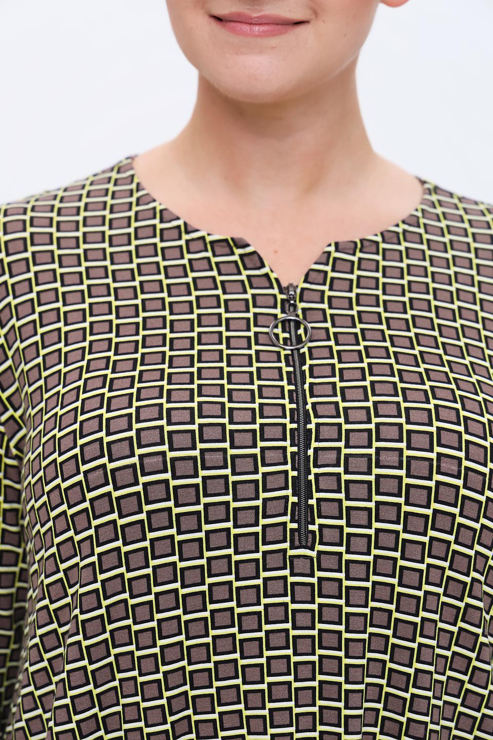 Блуза Frapp с геометрическим принтом