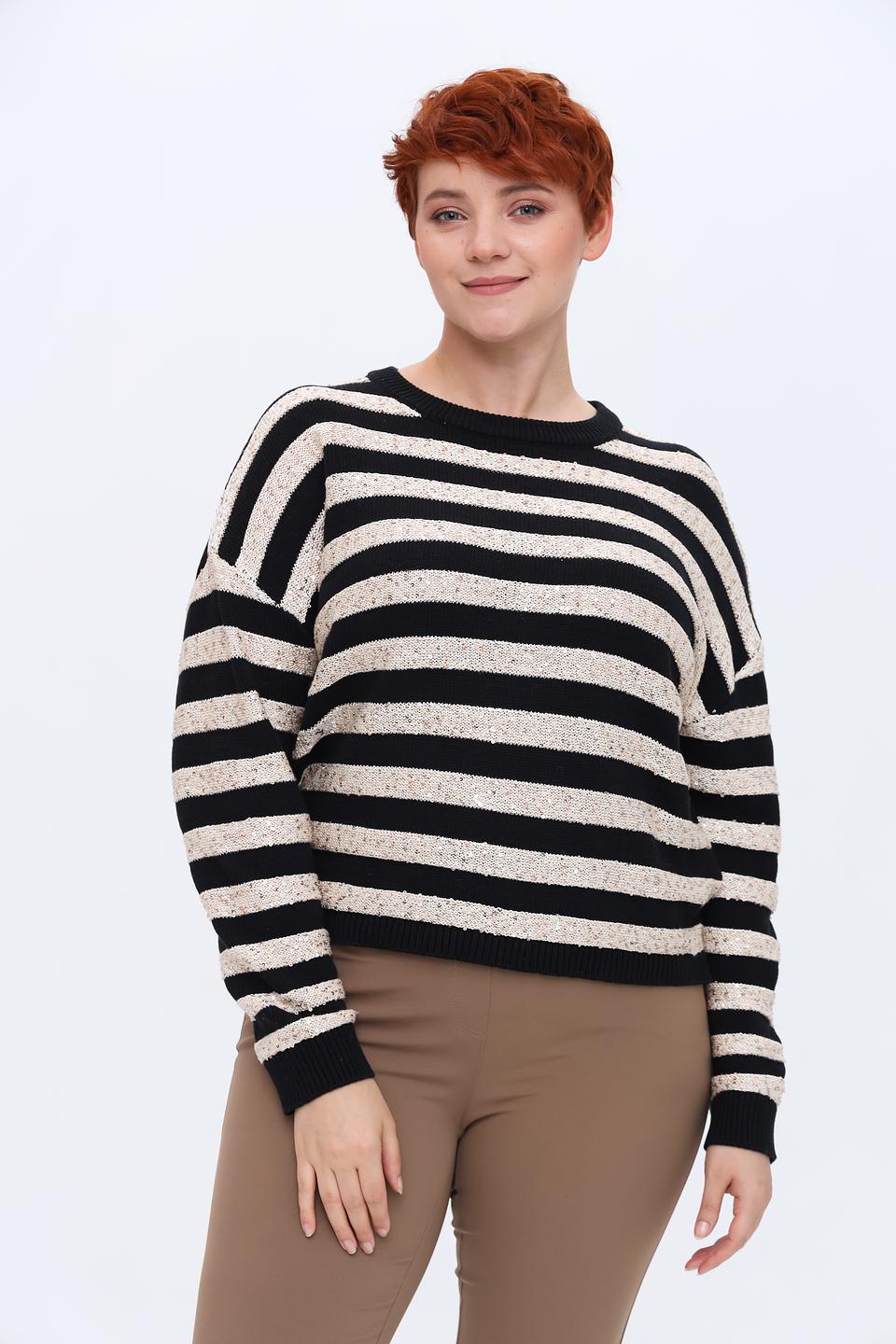 Пуловер Taifun в полоску