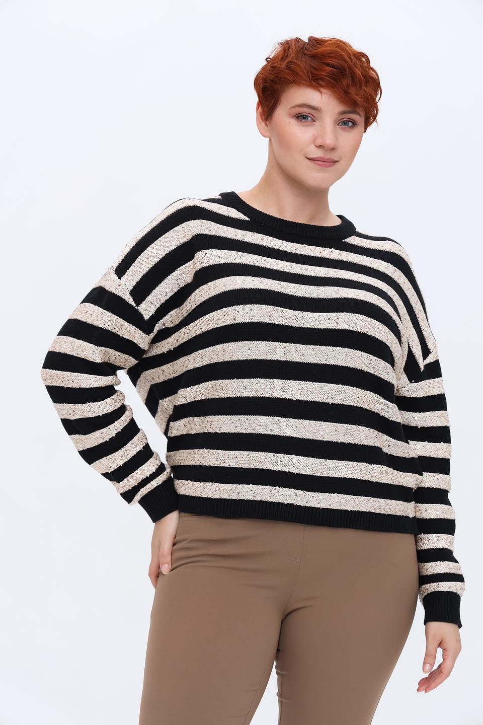 Пуловер Taifun в полоску