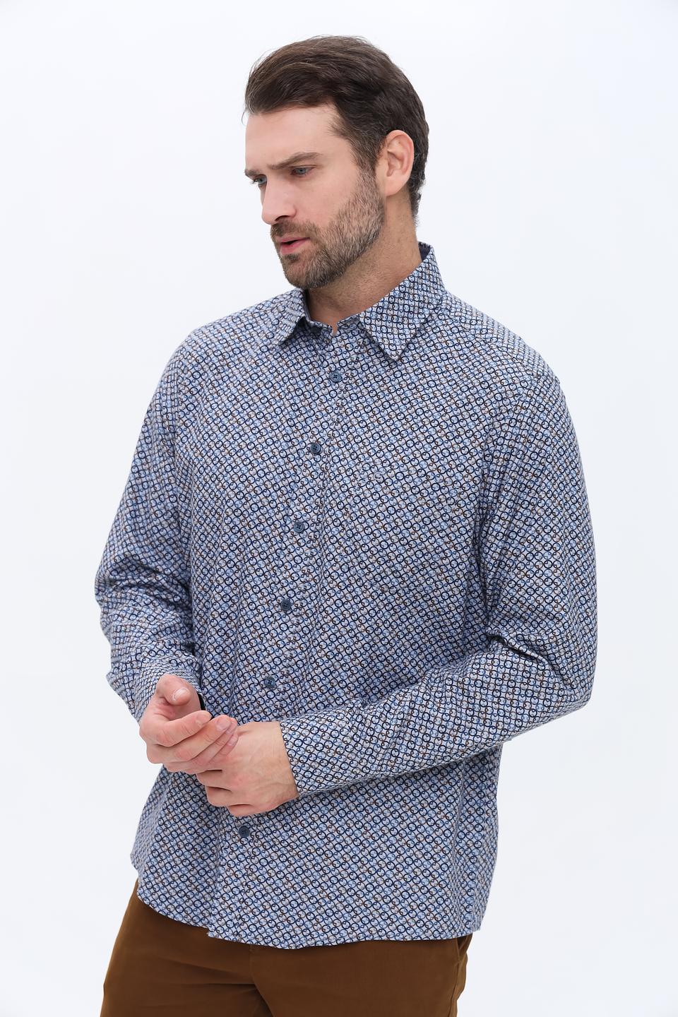 Рубашка Casa Moda с геометрическим рисунком