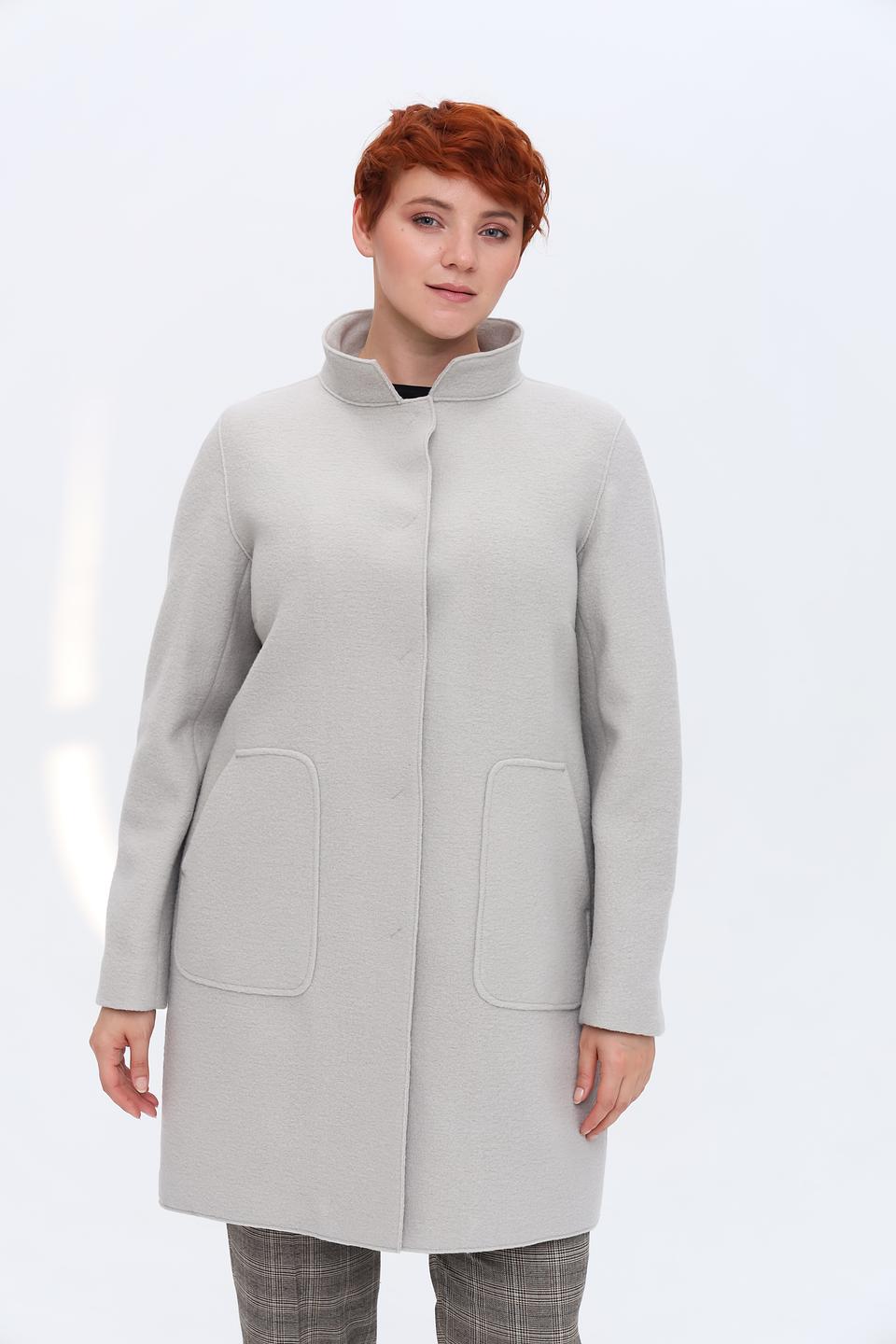 Пальто Bugatti серое с капюшоном