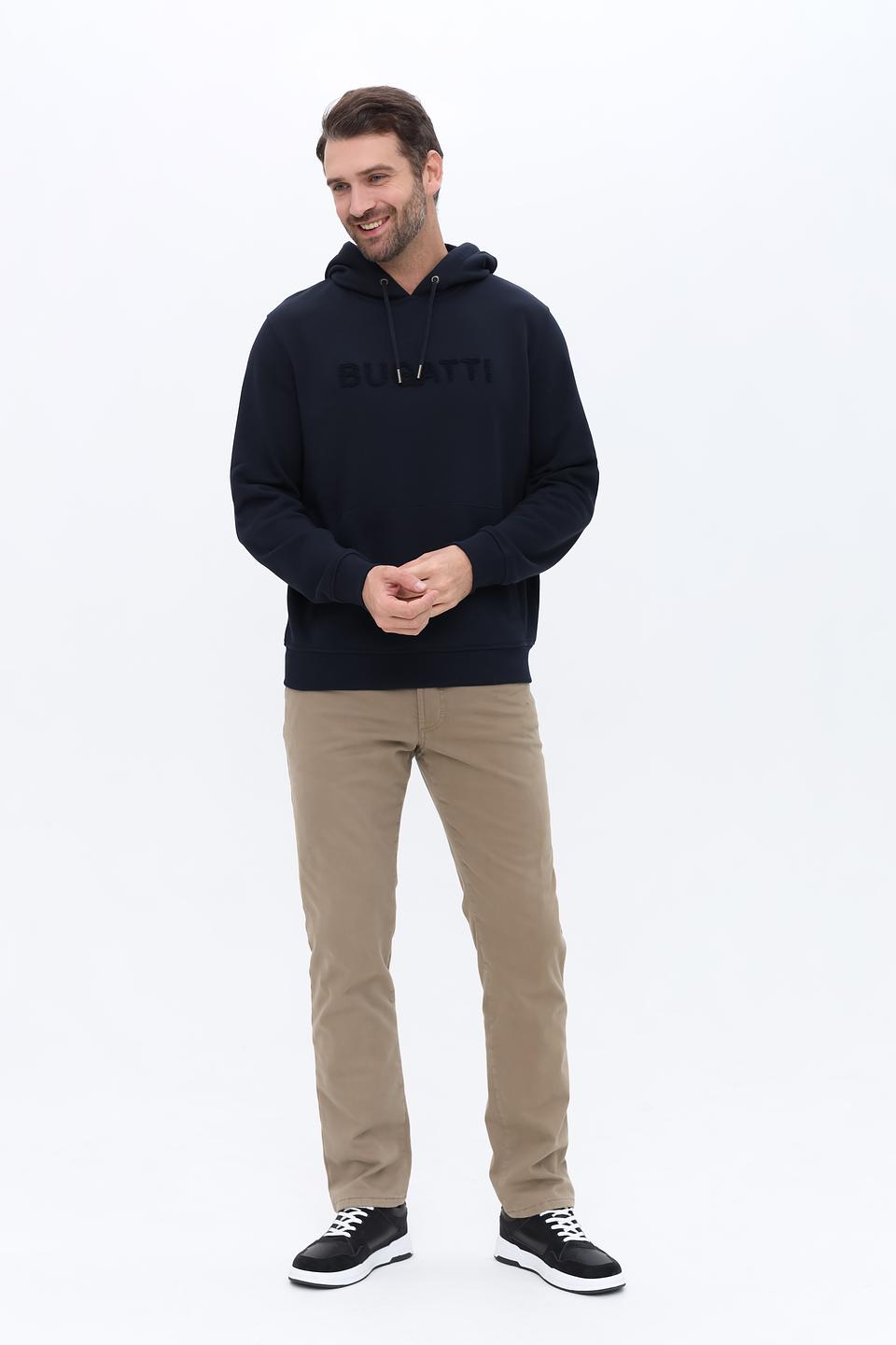 Толстовка Bugatti с логотипом темно-синяя