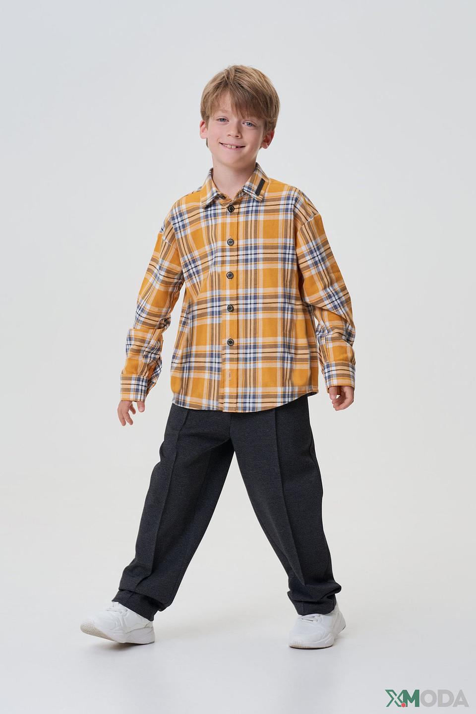 Рубашка Choupette клетка горчичная