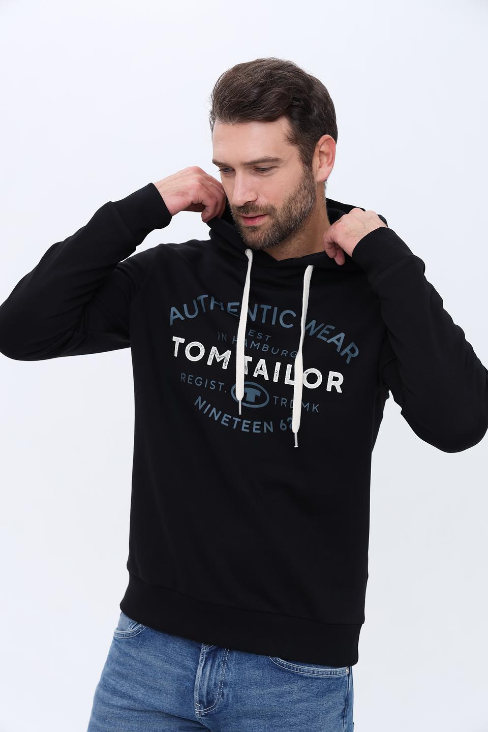 Толстовка Tom Tailor Authentic Wear чёрная