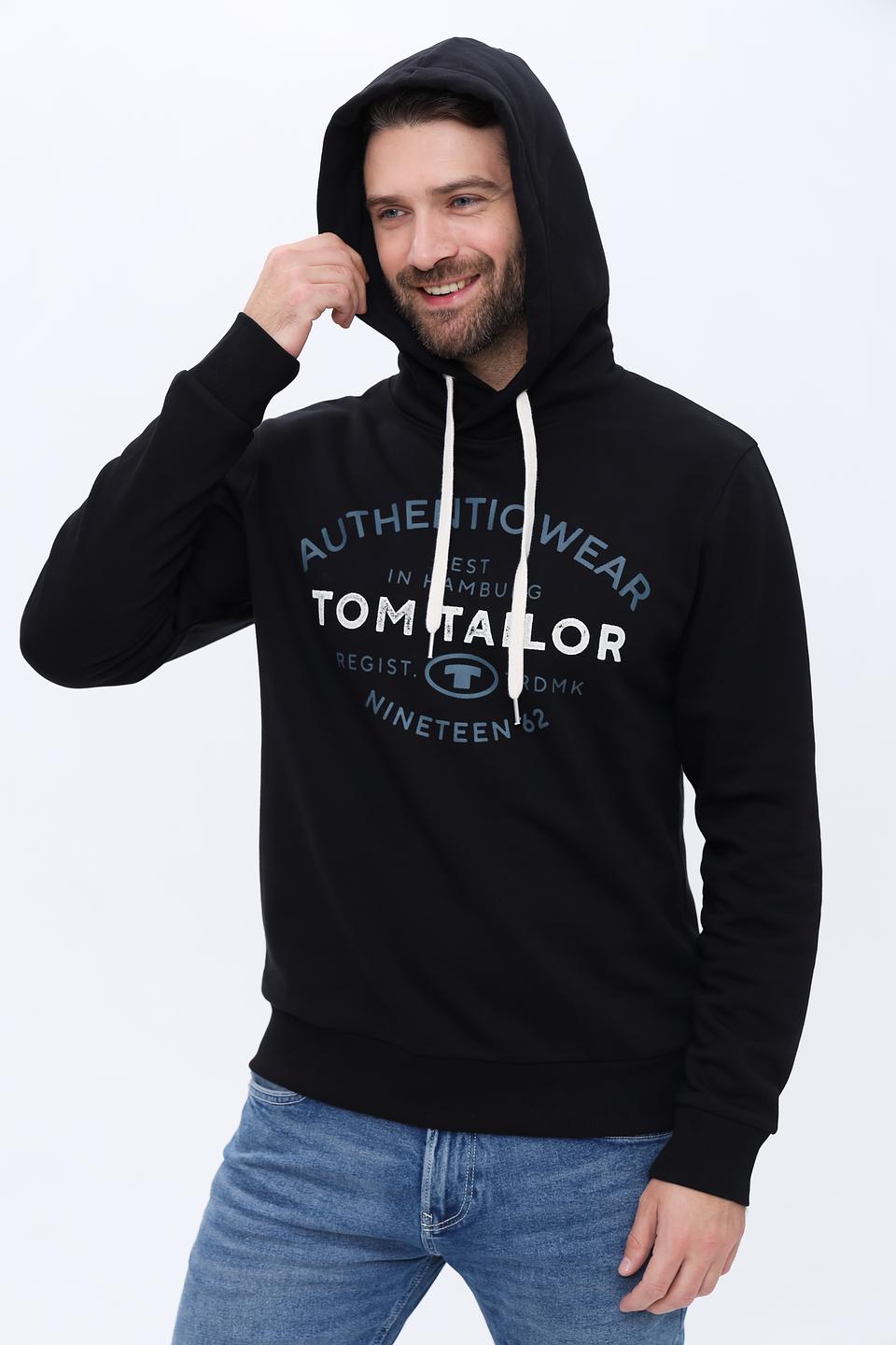 Толстовка Tom Tailor Authentic Wear чёрная