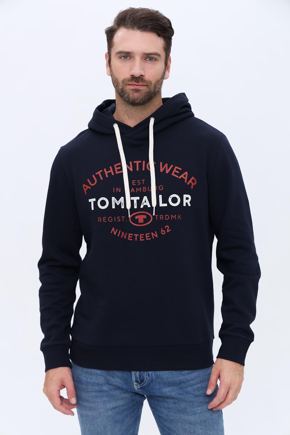 Толстовка Tom Tailor Authentic Wear синяя
