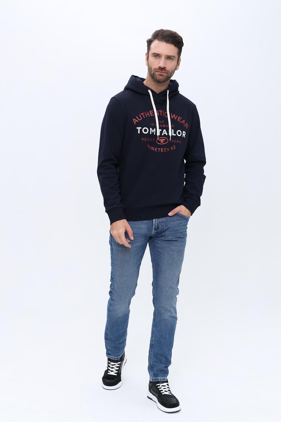 Толстовка Tom Tailor Authentic Wear синяя