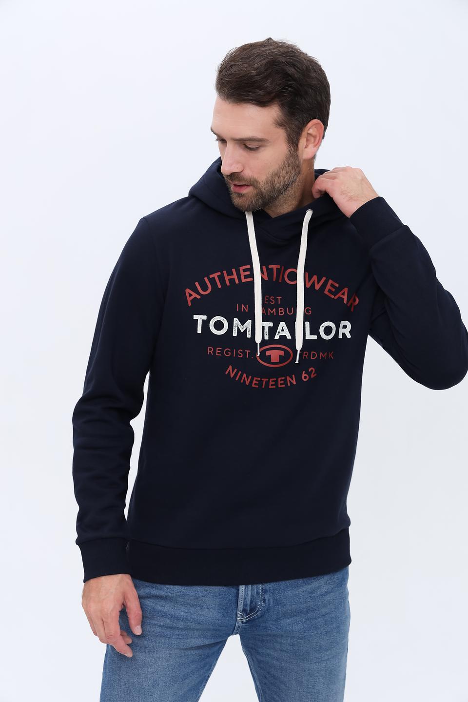 Толстовка Tom Tailor Authentic Wear синяя