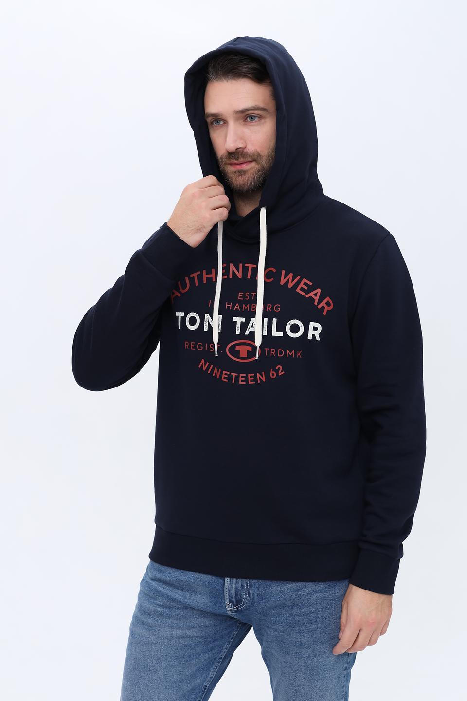 Толстовка Tom Tailor Authentic Wear синяя