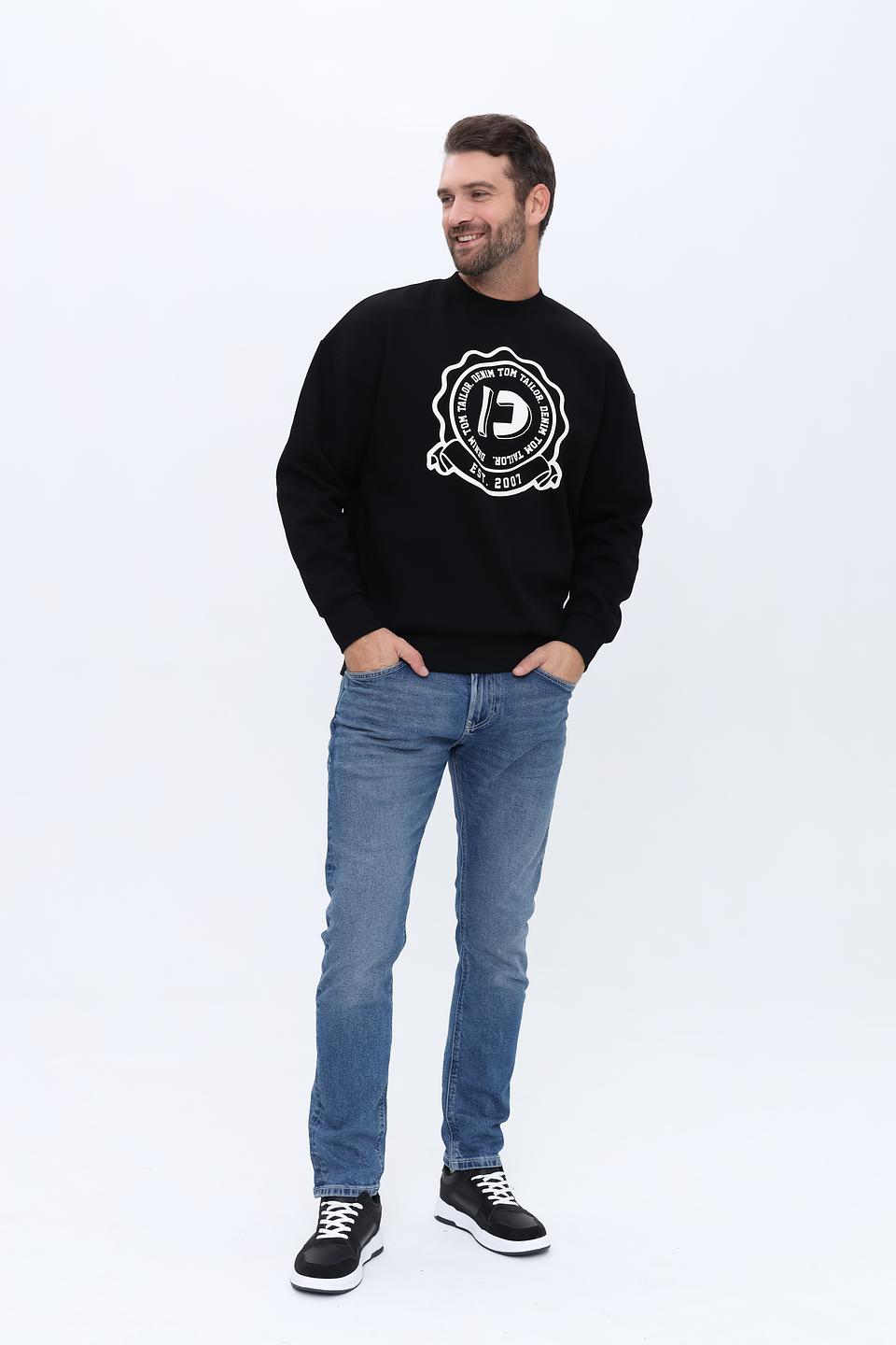 Толстовка Tom Tailor denim чёрная