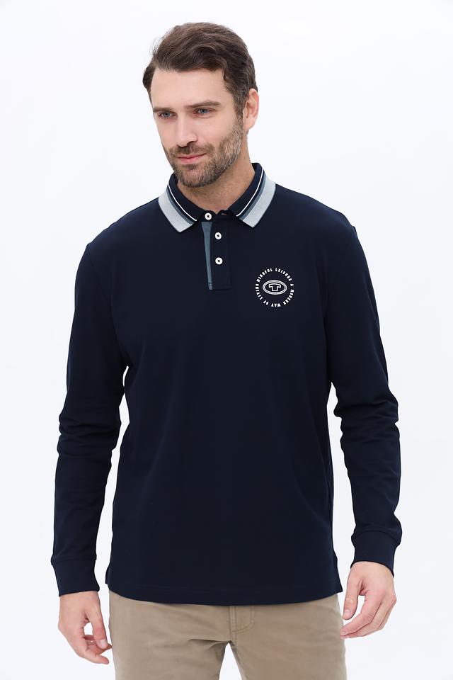 Поло Tom Tailor мужское с логотипом