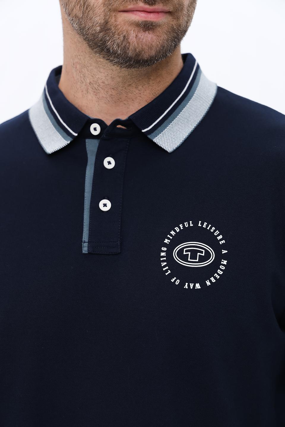 Поло Tom Tailor мужское с логотипом