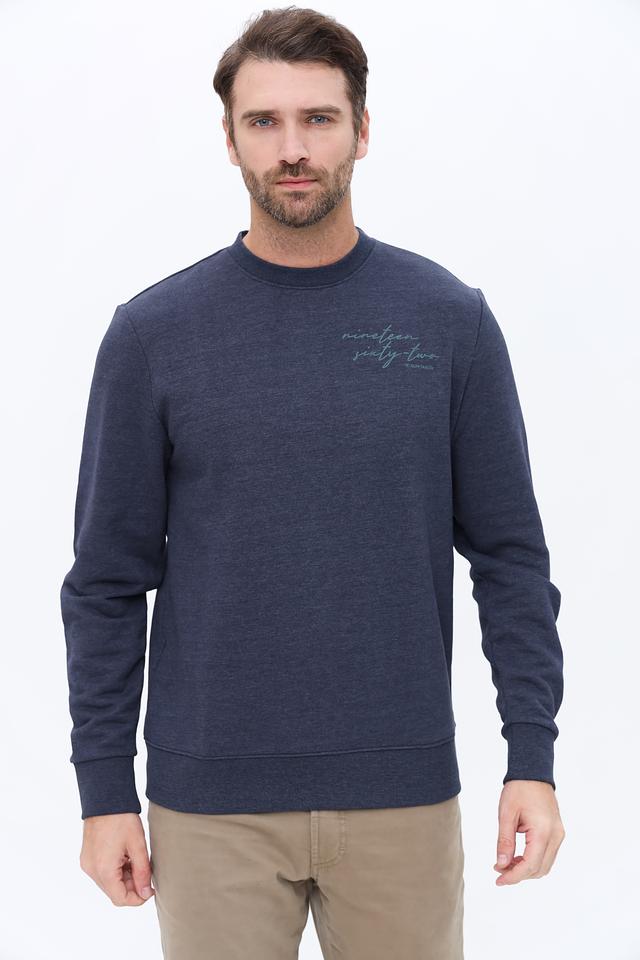 Джемпер Tom Tailor с логотипом синий