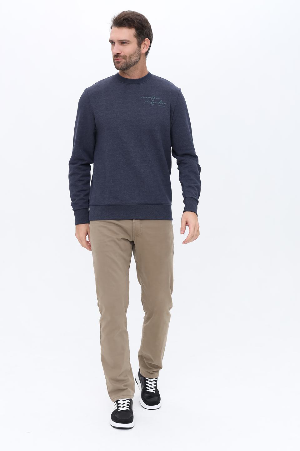 Джемпер Tom Tailor с логотипом синий