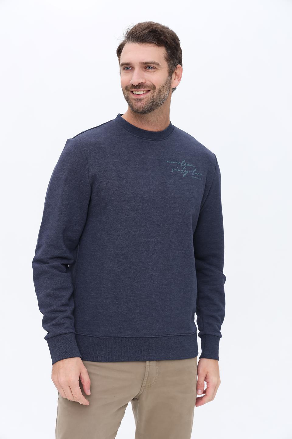 Джемпер Tom Tailor с логотипом синий