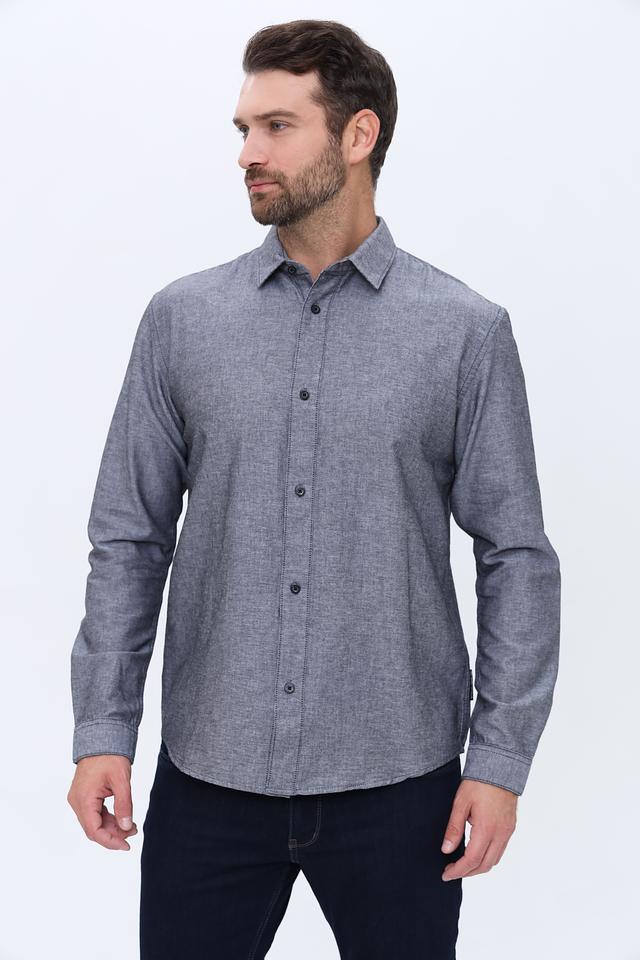 Рубашка дл Tom Tailor denim серая