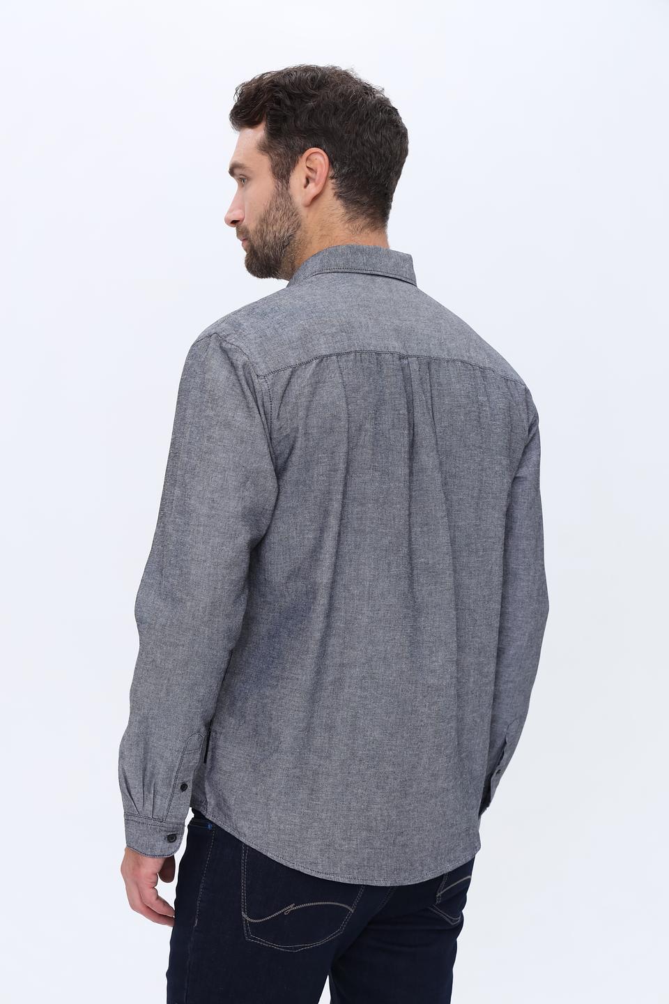 Рубашка дл Tom Tailor denim серая