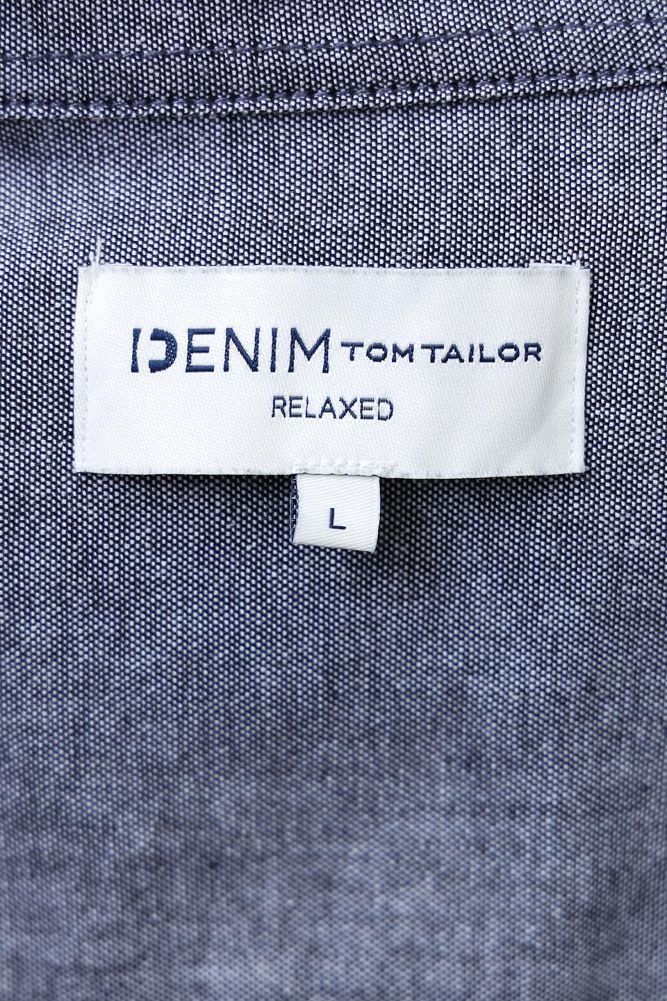 Рубашка дл Tom Tailor denim серая