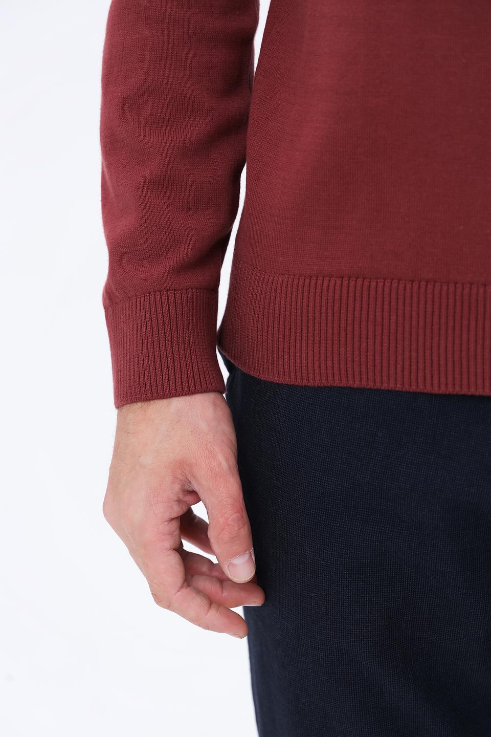 Джемпер Tom Tailor с узором бордовый