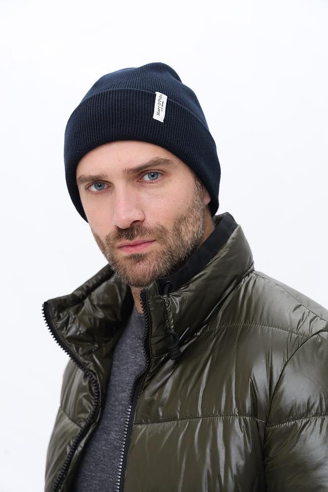 Шапка Marc O Polo вязаная тёмно-синяя