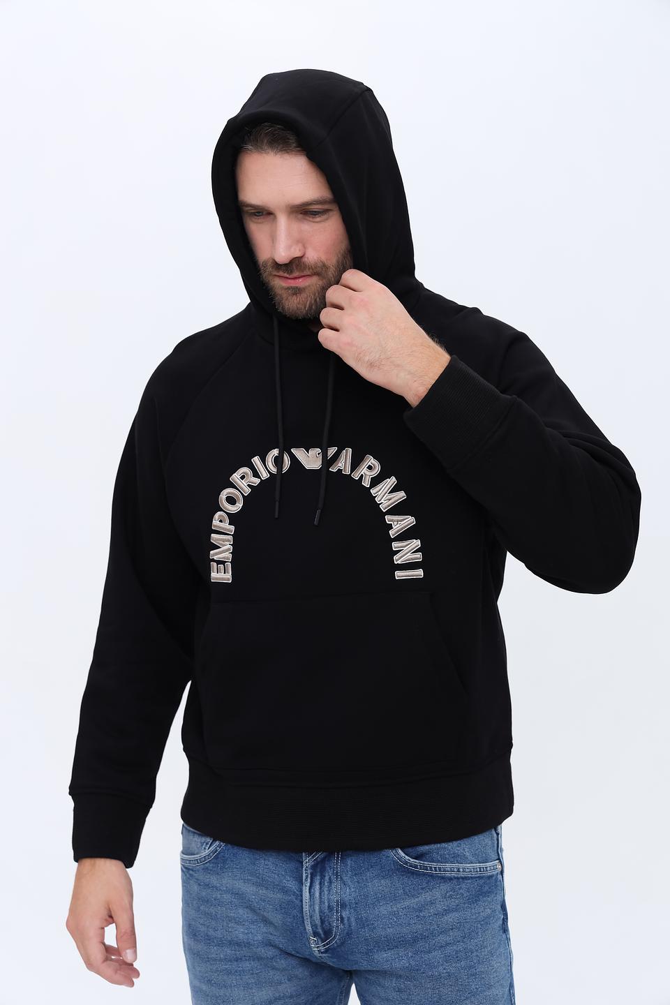 Толстовка Emporio Armani чёрная с логотипом