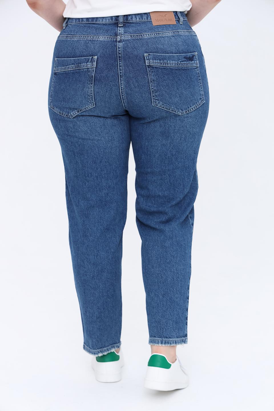 Джинсы Marc Aurel mom fit синие